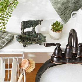Accent Plus Cow Cast Iron Soap Dish