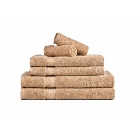 Amelia 6 Piece 100% Cotton Towel Set (Pack of 1 Pack of 6)