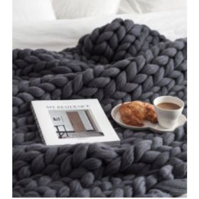 Handmade Chunky Knit Blanket (Pack of 1)