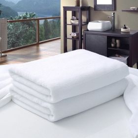 Large Hotel White Cotton Bath Towel (Pack of 1)