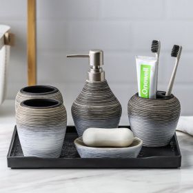 Ceramic Bathroom Set (Pack of 1)