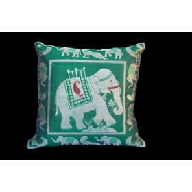 Brocade Silk Decorative Throw Pillow Case (Pack of 1)