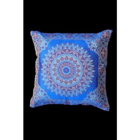 Brocade Silk Mandala Decorative Throw Pillow Case (Pack of 1)