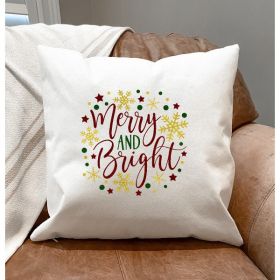 Merry & Bright Pillow Cover (Pack of 1)